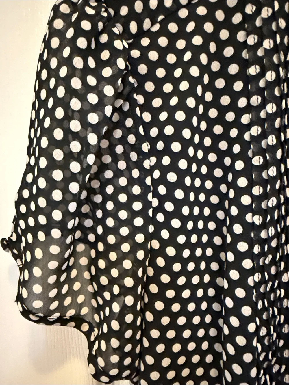 Liverpool Black & White Polka Dot Wrap Midi Dress - Picture 5 of 6